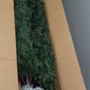 Hananona 2 Pcs 4 Ft Artificial Topiary Cedar Trees, Outdoor Faux Pine Shrubs, Realistic Fake Greenery Plants UV Resistant Cypress Trees for Christmas Porch Front Door Decor (2, Green, 4 Ft)