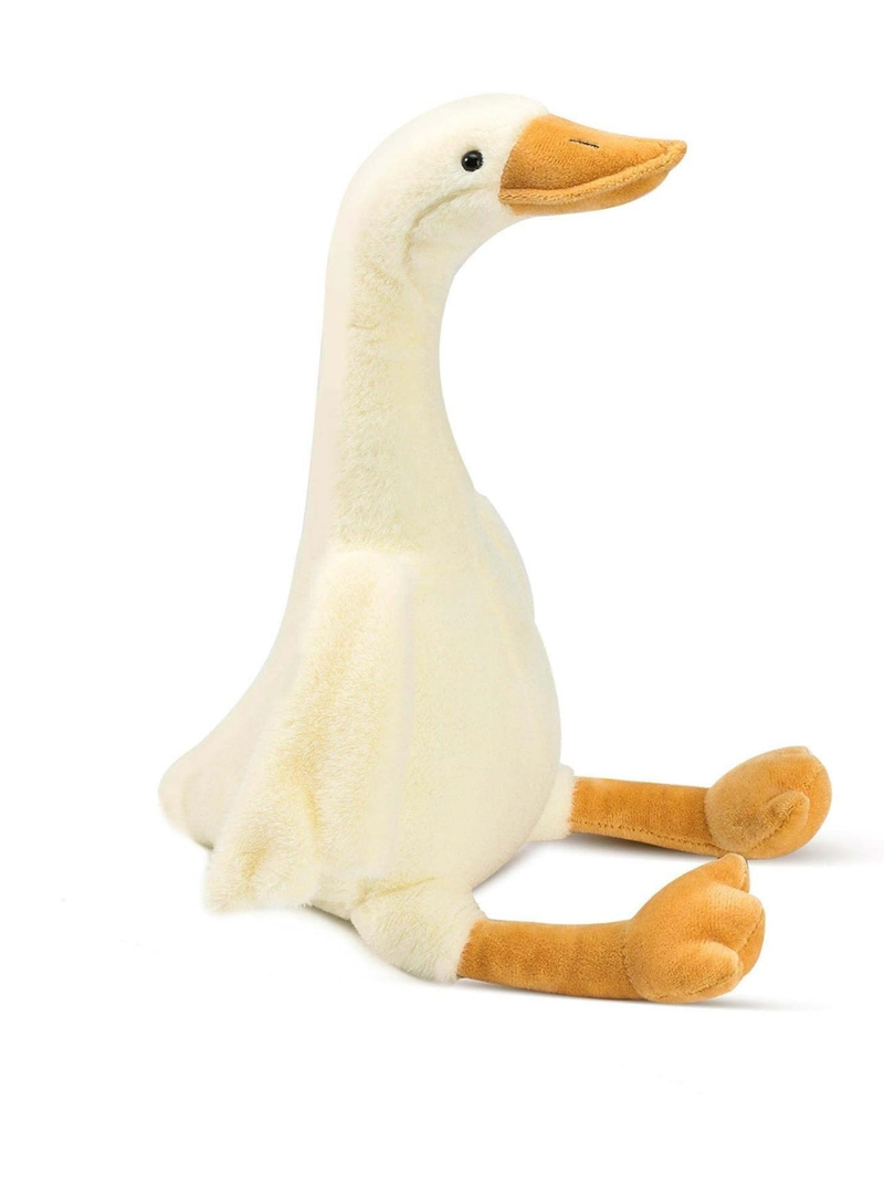 WEIGEDU 30" Large Goose Stuffed Animals Plush Toys Swan Duck for Kids Babies Bedtime Birthday Easter Gifts, Stuffed Goose Throw Plush Pillow Super Soft, White