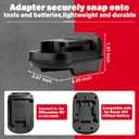 Adapter for Bauer 20V Li-ion Battery Convert to for Milwaukee M18 Battery, Use for Milwaukee M18 18V Battery Cordless Power Tools (Adapter Only)