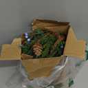 Giegxin 3 Pcs 30 Inch Artificial Juniper Berries Stems Christmas Cedar Branches with Pinecones Faux Cedar Picks Juniper Pine Branch Real Touch Greenery Stem for Vase Wreath DIY Winter Holiday Garland