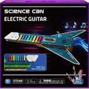 Science Can STEM Science Kit for Kids Age 8-12, DIY Electronics Guitar Building Kit, 3D Wooden Puzzles Musical Instruments, Engineering Kits Birthday Gift for Boys & Girls Ages 8+