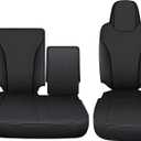 IKABEVEM Custom Fit Seat Covers for Isuzu NPR: 1995 1996 1997 1998 1999 2000 2001 2002 2003 2004 2005 Faux Leather Car Seats Covers Full Set Black