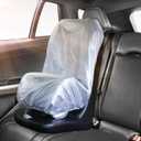 2 x Car Seat Sun Shade Cover, Infant Car Seats Heat Protector Keeps Your Toddler Baby Seat at a Cool Temperature, Covers and Blocks Out Heat & Sun, Reflective Baby Seat Covers for Car Seats