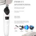 2025 Blackhead Remover Pore Vacuum,Facial Pore Cleaner-5 Suction Power,5 Probes,USB Rechargeable Blackhead Vacuum Kit Electric Acne Extractor Tool for Adult (Black)
