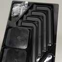 Hat Rack for Hat Storage (4-Pack), Multi-Purpose Hat Organizer, Strong Adhesive Hat Hooks for Wall Organizer for Baseball Caps, Two Mounting Options Hook, Black