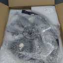 LEDIARY 20 Inch Low Profile Ceiling Fans with Lights and Remote, Dimmable Modern Fan Light(3000K-6000K), 6 Speed, Reversible, APP & Remote Control, Flush Mount Ceiling Fan for Bedroom, Black