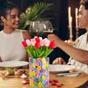 300 Pcs Valentine's Day Heart Vase Fillers 5 Colors Valentines Day Decorations Valentines Decor Conversation Hearts Vase Filler Set Foam Sponge Decor for Valentine Wedding Home Table(Colorful)