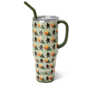 Swig Life 40oz Mega Mug, 40 oz Tumbler with Handle and Straw, Cup Holder Friendly, Dishwasher Safe, Extra Large Insulated Tumbler, Stainless Steel (Wild Thing