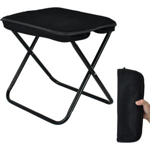 Collapsible Stool, Portable Chair, Lightweight Portable Stool for Adults, Portable Chairs for Adults, Holds Up to 220LBS, Ideal for Camping, Hiking, Outdoors, and Events