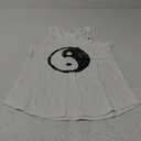 Vintage Yin Yang Tank Top (Small, White)