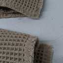 MIULEE Set of 2 Waffle Bathroom Rugs, Boho Bath Rugs Non Slip Washable, Super Absorbent Bath Mats, Ultra Soft Rubber Backed Shower Mats for Bathroom Floor, Tub and Shower, Brown, 24x36 Inch