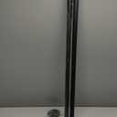 Industrial Pipe Stair Handrail, Wall-Mounted Metal Hand Rail for Indoor & Outdoor Steps, Black Galvanized Iron, Vintage Farmhouse Style, Heavy Duty Support for Stairs & Porch (Black, 12ft)