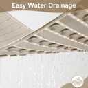 Non Slip Bathtub Mat and Shower Mat, Machine Washable Anti Slip Shower Mats for Inside Shower with Suction Cups & Drain Holes