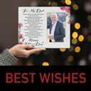 IAXIC Fathers Day, To Dad Photo Frame Gifts, Wooden Picture Frame Gift, Daughters Picture Tabletop Frame, Gifts for Dad from Daughter Son