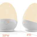 Touch Egg Night Light for Baby Nursery, Rechargeable Portable Kids Nightlight Lamp with 1-6H Feeding Timer, 3 Color Temperatures Dimmable, Ideal for New Moms of Toddlers
