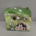 Solar Bird Feeders House for Outside Hanging, Metal Wild Bird Feeder for Outdoors Large Capacity Cardinal Birdfeeder Birdhouses Metal Bird Feeding Station Yellow