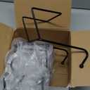 Frienda 4 Pcs Office Cubicle Hooks Cubicle Panels Hangers for Coats, Bags, Umbrellas, Keys, Black Steel, 2 Inch Panel Fit