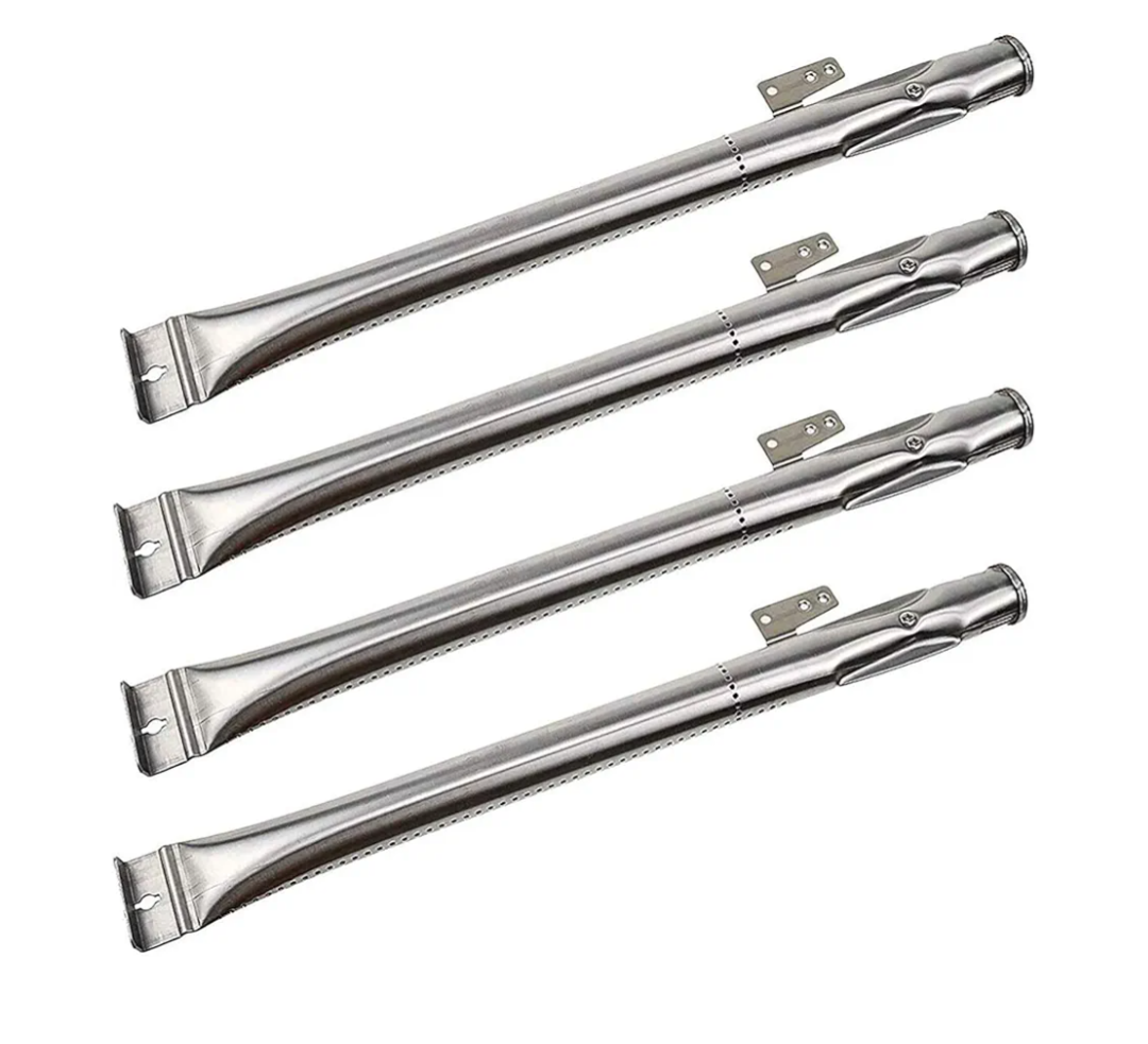 BBQ-Element Stainless Steel Grill Burner Tubes Replacement for Nexgrill 720-0830H, 720-0783E, 720-0864, Gas Grill Pipe Burners for Kenmore, Kitchen Aid, Nexgrill 720-0830A Gas Grill.(4 Pack
