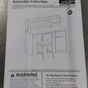 UTEX Kids Study Desk with Chair, Kids Desk and Chair Sets with Hutch and Storage Cabinet, Wooden Children Study Table, Student Writing Table Computer Workstation for 5-12 Years Old