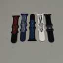 Lerobo 5 Pack Sport Band Compatible for Apple Watch Band 46mm 44mm 45mm 49mm 42mm 41mm 40mm 38mm Men Women, Breathable Silicone Strap for iWatch Series 11 10 9 8 7 6 5 4 3 2 SE 3 2nd Gen Ultra 3 2 1 (Blue White/Anthracite Black/White Black/Black Blue/Black Red)