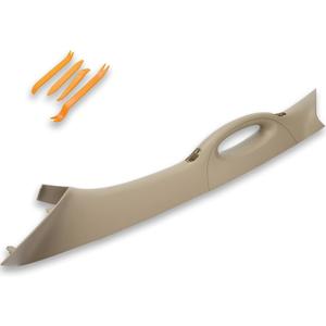 A Pillar Interior Trim Handle Left Driver Side Compatible with Ford F150 F-150 2004-2008 Lincoln Mark LT 2006-2008 A Pillar Grab Handle Assist Panel 4L3Z-1503599-AAC (Left Driver Side Beige)