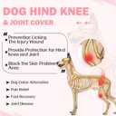ROZKITCH Dog Hind Leg Sleeve Rear Legs, Pet Sleeve to Prevent Licking Wound Elbow Protector, Dog Recovery Suit Cone Collar Alternative for Sprain ACL CCL Arthritis Joint Care Pink L
