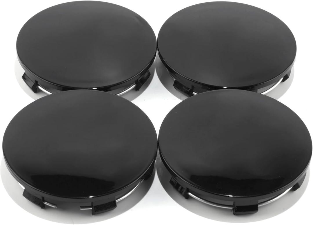 RTrhinoTuning 4 PCS 83mm Wheel Center Caps Compatible with Tahoe Suburban Yukon Escalade Rim, OD:3.27"(83 mm) ID: 3"(76.4 mm) Black Hubcaps