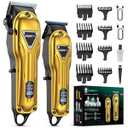 VGRPRO Electric Hair Clippers for Men, Cordless Clipper and Trimmer Set, Clippers for Hair Cutting Kit with Long Battery Life, Hair Grooming Trimmer for Family Kids and Self-Haircut Use