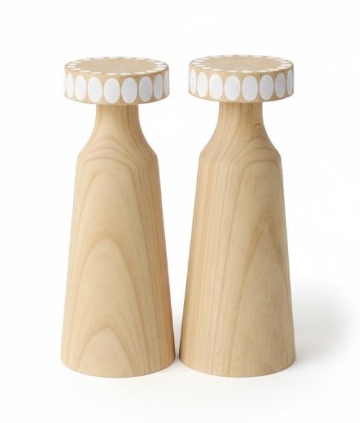 Wooden Candle Holder 2 pack