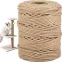 Natural Sisal Rope for Cat Scratcher, 1/4in x 328ft Twine for Cat Tree