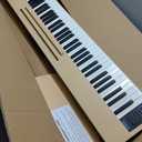 Digital Piano 88 key Semi Weighted Keyboard With X Stand & Sustain Pedal, Full-Size Beginner Electric Piano For Bluetooth, Headphone Mode, USB-MIDI (Light Apricot)