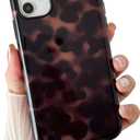 Compatible with iPhone 11 Case, Fall Tortoise Shell Phone Case Compatible with iPhone 11 6.1 inch, Brown Amber