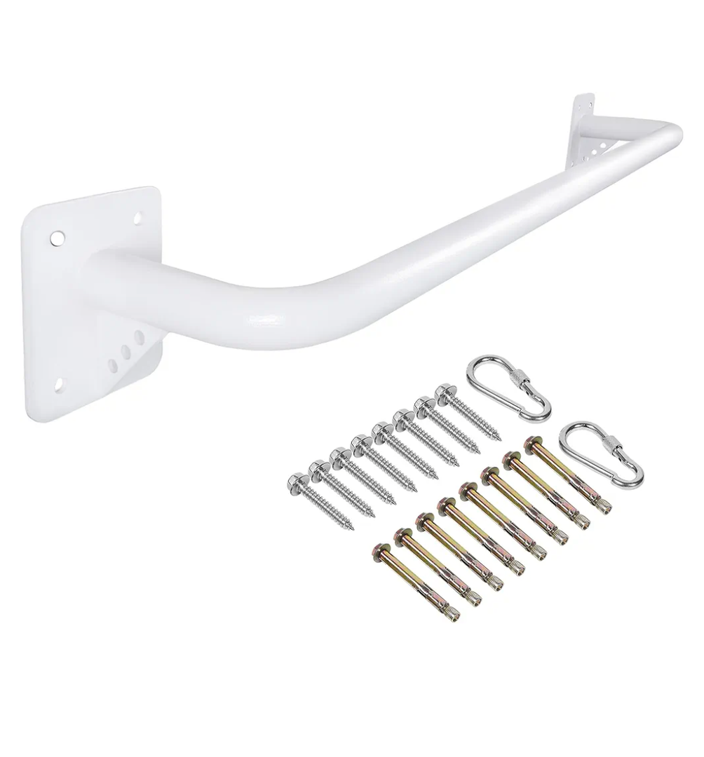 Wall Mounted Doorway Pull Up Bar, Heavy Duty Strength Training Pull-Up Bars for Doorframe, Support Beam or Joist Mount Thick Metal Sturdy Construction Support 500 lbs