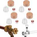 Youour RK-17VB Vacuum Breaker Float Kit, Freezeless Anti-Siphon Wall Faucet Repair Kit, Anti Siphon Valve Repair Kit, Compatible with Woodford Model 17 (4 Pack)