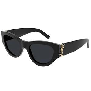 Cat Eye Sunglasses for Women, Black Frame with Gold Accent, Retro Style Novelty Eyewear