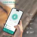 IRONZON Fingerprint Door Knob Fingerprint Door Lock with App Control Smart Door knob for Bedroom, Biometric Door Lock for Apartment Office and Garages 2pack