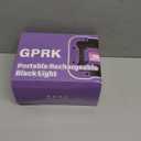 Rechargeable Black Light, Battery Powered Blacklight, Cordless 395nm Ultraviolet Flood Light for Neon Glow Party, Halloween, Body Painting, 2 Packs