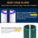 TP04 Replacement Filter for Dyson HP04 TP04 DP04 TP05 DP05 Air Purifi-er Sealed Two Stage 360 Pure Cool Fan Combi Glass HEPA Filter & Activated Carbon Filter (Not for HP07,TP01,TP02,TP07,HP09)