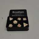 DND Dice Set 7 PCS Resin Dungeons and Dragons Dice with Plum/Cherry/Flower Blossom for Tabletop Games, Gift with Box for D&D, RPG, MTG (Polyhedral)