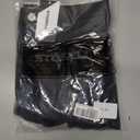 Womens Low Waist Denim Skirt Button Mini Cargo Jean Y2K Skirts with Pockets (Black, L)