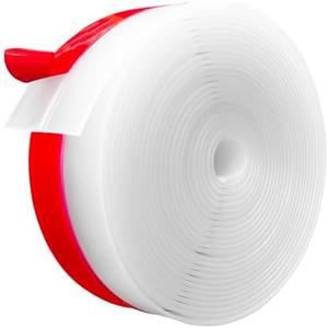 Silicone Weather Stripping, 3 inch (W) x 20 Ft (L) Door Draft Stopper Door Seal Strip for Gaps of Door & Windows, Garage Door Under Bottom, Sealing Tape Shower Doors Sweep, Transparent