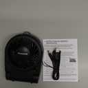 Honeywell HTF090B Turbo On-the-Go Personal Fan, Black  Small Portable Fan for Travel (5 x 2.2 x 6 inches)