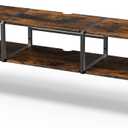 49" Floating TV Stand, Floating TV Stand Wall Mounted, Entertainment Center and TV Console Shelf with Open Storage Cabinet for Living Room, Bedroom