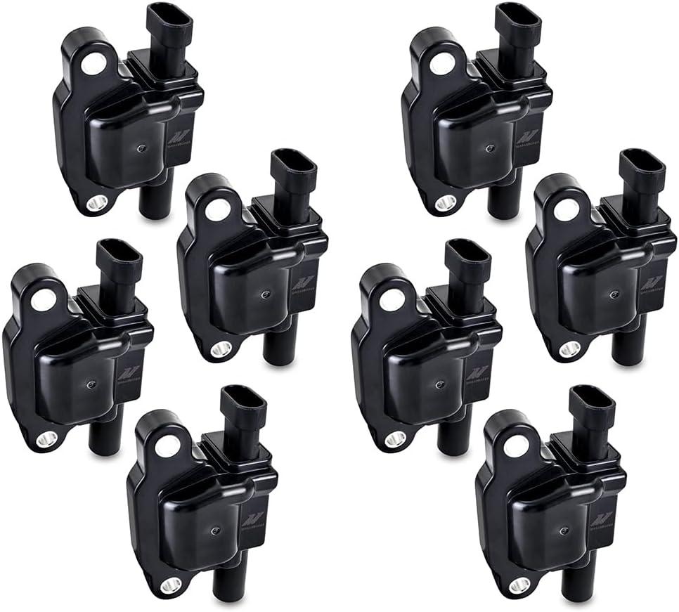 Mishimoto Ignition Coil, Compatible with Gen V LS2/LS3/LS4/LS7/LS9 Engines 2007+, Set of 8