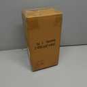 JHY DESIGN Decorative Candle lantern-10inch High Vintage Style Hanging Lantern Metal Candleholder for Indoor Outdoor Events Parities and Weddings (White with Gold Brush)