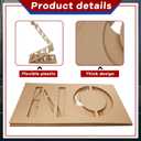 Noveread 12" Letter No Parking Stencil 15.8 x 89 Foldable Fire Lane Stencil Cardboard Parking Lots Curbs Painting Stencils Reusable Template for Traffic Curb Marking Pavement Sign