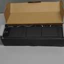 Mouse Pad with Foldable Phone Holder & Wireless Charger, XXL RGB Gaming Mousepad 31.5"x15.8" Large Desk Mat for Keyboard, Black Desk Pad with Dual Qi Charging Station | 11 Colors 5 Modes | Waterproof (Touch Control-XXL Black+Topographic Print)