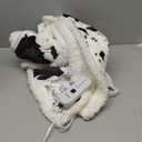 Cow Print Heated Throw Blanket Electric Blanket-Heating Blanket Throw with 10 Heat Levels & 10 Hours Auto Off, Cozy Soft Fleece Sherpa, Washable, 50 x 60 Inches Cow Print White (01 - Black Ombre-white)