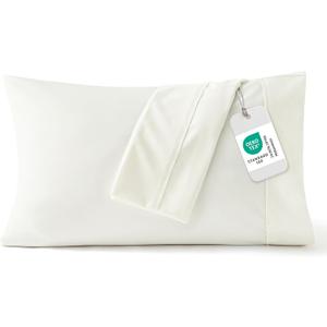Bedsure Queen Pillow Cases Set of 2 - Ivory Brushed Microfiber Pillowcase 2 Pack, Super Soft Pillowcase, Cream Pillow Case Covers with Envelope Closure for Kids, Wrinkle, Fade Resistant, 20x30 Inches