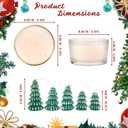 3 x Christmas Tree Candles - Premium Festive Candles for Christmas Decor, Perfect for Home Decorations, Holiday Gatherings, Family Reunions, Festival Parties and Seasonal Celebrations